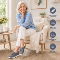 Groovy Glides™ Simple Slide-Ins | Wide Fit - Wide Toe Easy Access Shoes